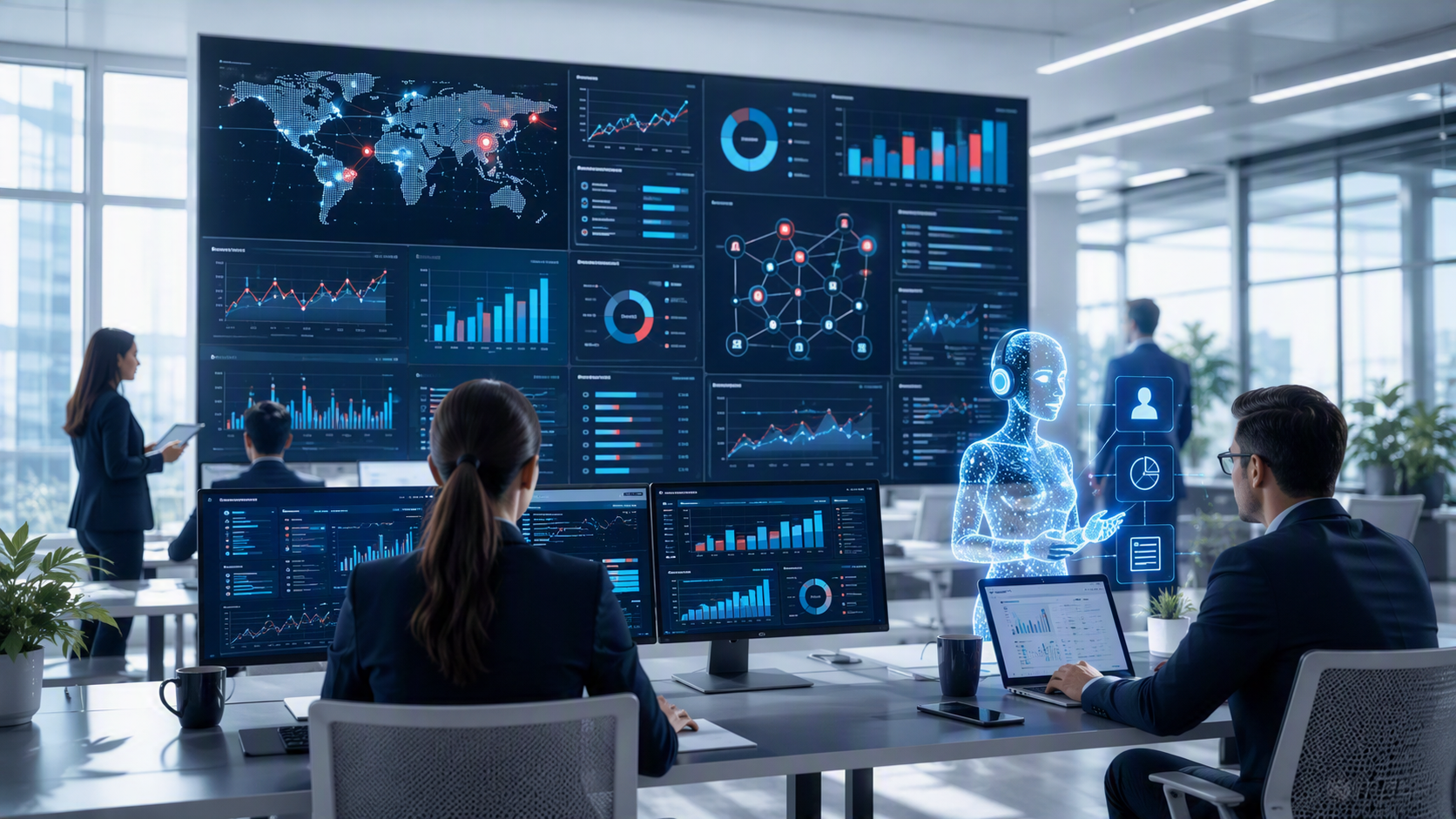 Teams working alongside AI agents on trusted, connected operational data.