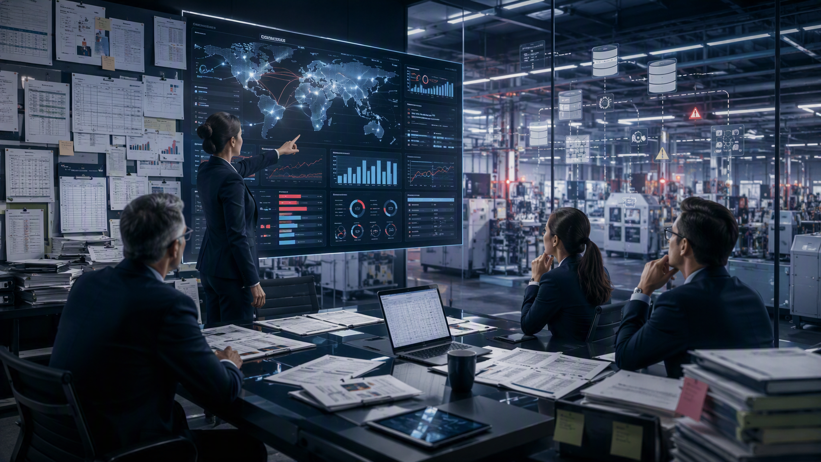 Fragmented reports and disconnected systems on one side, a governed operational data platform on the other.